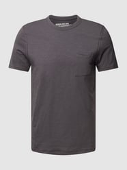 T-shirt z efektem melanżu i kieszenią na piersi od MCNEAL Szary - 40