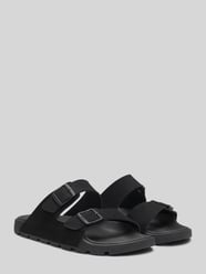 Sandalen met twee riempjes en all-over logodetails van BOSS - 3