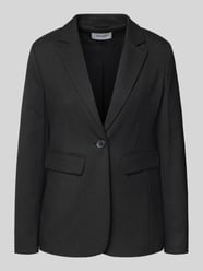 Żakiet o kroju slim fit z kołnierzem z połami od MORE & MORE - 4