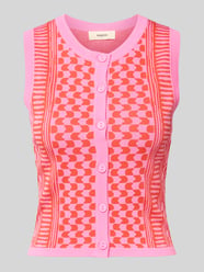 Mouwloos vest van viscosemix model 'GABLESI' van SUNCOO PARIS - 1