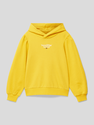 Hoodie met labelstitching van Tommy Hilfiger Teens Geel - 23