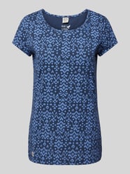 T-Shirt mit Allover-Muster Modell 'Mintt' von Ragwear Blau - 47