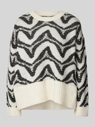 Oversized Strickpullover mit Allover-Muster Modell 'JANE' von Only Beige - 2