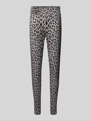 Legginsy o kroju super skinny fit z szerokim pasem model ‘Rita’ od OH APRIL - 7