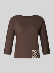 3/4-Shirt mit kontrastierender Ziertasche von Marc Cain - 5