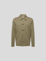 Hemdjacke mit Brusttaschen von Harris Wharf London Grün - 11