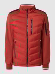 Jacke mit Kontrasteinsätzen von Tom Tailor Rot - 42