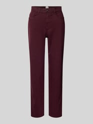Straight fit jeans, model 'CAROLA' van Brax Bordeaux - 3