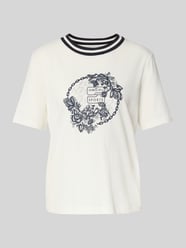 T-shirt met siersteentjes en ronde hals van Marc Cain - 40