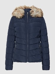 Steppjacke mit Kunstpelzkragen Modell 'ELLAN' von Only Blau - 5