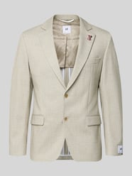 Slim Fit 2-Knopf-Sakko mit Pattentaschen von Atelier Torino Beige - 37
