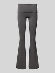 Legginsy o rozkloszowanym kroju z elastycznym pasem od REVIEW - 38