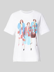 T-Shirt mit Motiv-Print von Rich & Royal Weiß - 30