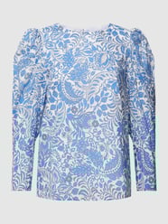 Bluse mit Puffärmeln von JOOP! Blau - 39