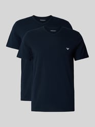 T-Shirt mit V-Ausschnitt im 2er-Pack von Emporio Armani - 24