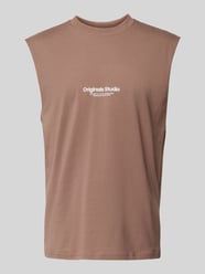 Tanktop mit Label-Print Modell 'VESTERBRO' von Jack & Jones Beige - 12