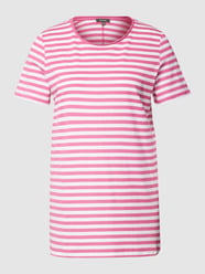 T-Shirt mit Streifenmuster von Montego Pink - 29