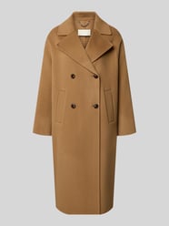 relaxed fit lange jas van pure wol met 2-knoopsluiting van Milano Italy - 25
