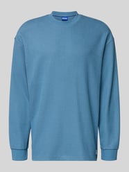 Regular fit sweatshirt van katoenmix, model 'NUWOLO' van Hugo Blue - 42