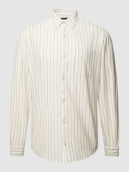 Slim Fit Freizeithemd mit Streifenmuster Modell 'BLUSUMMER' von Jack & Jones Premium Beige - 32