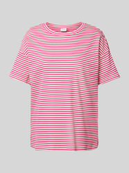 T-Shirt in Ripp-Optik Modell 'JADA' von Vila Pink - 10