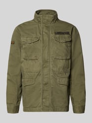 Military jacket met klepzakken en labelpatches van Superdry - 8