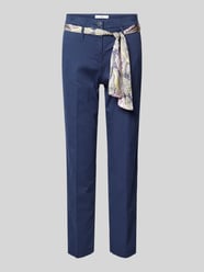 Slim Fit Hose mit verkürztem Schnitt Modell 'Style. Mel' von Brax Blau - 35