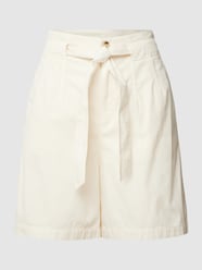 Korte jeans met strikceintuur, model 'Tapa' van BOSS Orange Wit - 46