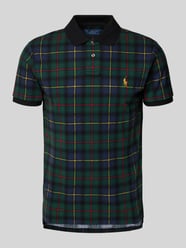 Custom slim fit poloshirt met labelstitching van Polo Ralph Lauren - 37