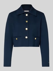 Krój regular fit krótki blezer z mieszanka wiskozy Model 'PUNTO' od Tommy Hilfiger - 10