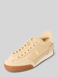 Sneakersy z wyhaftowanym logo model ‘Hester’ od Polo Ralph Lauren - 1