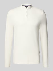 Longsleeve mit kurzer Knopfleiste und Label-Detail von HECHTER PARIS - 38