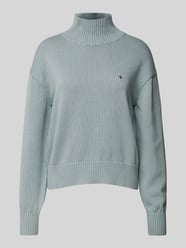 Strickpullover mit gerippten Abschlüssen von Calvin Klein Jeans Blau - 22