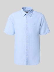 slim fit vrijetijdsoverhemd van mix van katoen en linnen model 'AKSEL' van Casual Friday - 17
