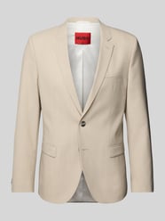 Slim Fit 2-Knopf-Sakko mit Reverskragen Modell 'Arti' von HUGO Beige - 26