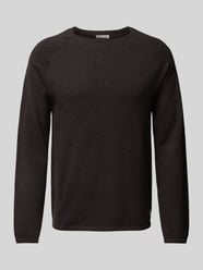 Gebreide pullover met ronde hals, model 'EHILL' van Jack & Jones Bruin - 12