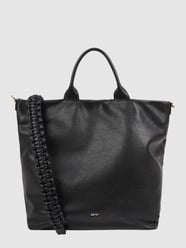 Shopper van leer, model 'Kaia' van Abro Grijs / zwart - 33