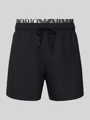 Relaxed Fit Badeshorts mit Logo-Stitching von Emporio Armani - 25