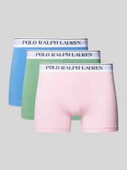 Trunks mit Label-Bund im 3er-Pack von Polo Ralph Lauren Underwear Rosa - 3