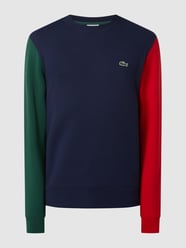 Classic Fit Sweatshirt im dreifarbigen Design von Lacoste Blau - 19