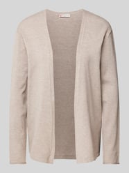 Cardigan mit gerippten Abschlüssen von Street One Beige - 47