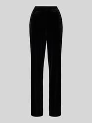 Straight leg stoffen broek met elastische band, model 'Flanna' van STEHMANN - 48