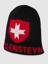Pudelmütze mit Label-Print von Wellensteyn Grau / Schwarz - 9