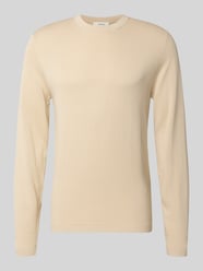 Sweter z dzianiny o kroju regular fit z czystej bawełny model ‘RAVI’ od Selected - 6