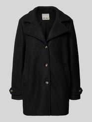 Relaxed fit lange jas van wolmix, model 'Tipa' van ICHI - 43