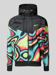 Jacke mit gerippten Abschlüssen von Nike Pink - 3