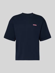 T-shirt z nadrukiem z logo Model „Beam” od WOODBIRD - 3