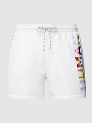 Badehose mit Statement-Print Modell 'PRAIA' von HUGO Weiß - 35