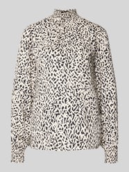 Regular Fit Bluse mit Stehkragen von Milano Italy - 43