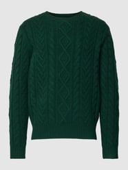 Sweter z dzianiny z wzorem warkocza od Polo Ralph Lauren Zielony - 26